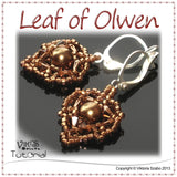 Beaded Dainty Earrings Tutorial - Leaf of Olwen
