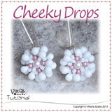 Beaded Flower Earrings Tutorial - Cheeky Drops