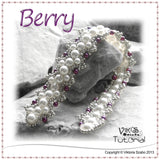 Beaded Pearl Bracelet Tutorial: Berry