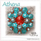 Beaded Swarovski Rivoli Pendant - Athena