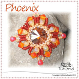 Square Pendant Beading Pattern - Phoenix