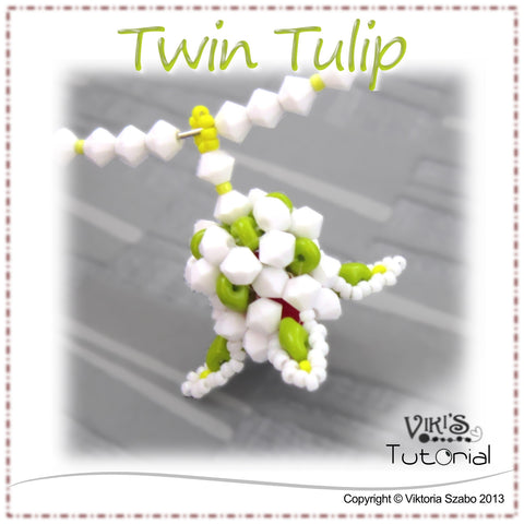 Simple Flower Pendant Tutorial: Twin Tulip