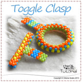Toggle Clasp Tutorial: Peyote Ring and T-Bar