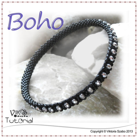 Narrow Bangle Bracelet - Boho