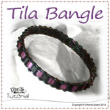 Bead Woven Narrow Bracelet - Tila Bangle