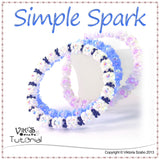 Right Angle Weave /RAW/ Bangle - Simple Spark