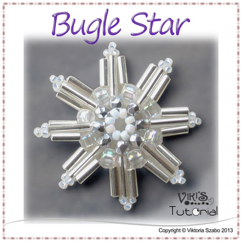 Beaded Snowflake - Bugle Star
