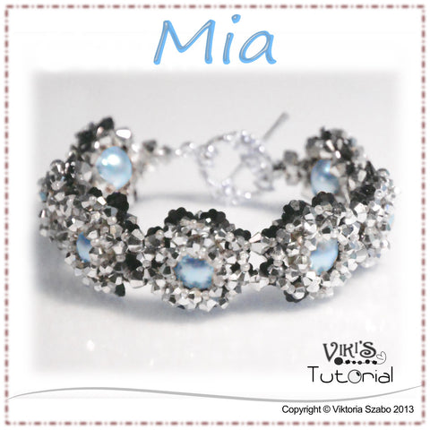 Beaded Crystal Bracelet Tutorial: Mia