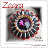 Zaara - Sparkling Rivoli Pendant with Tila Beads